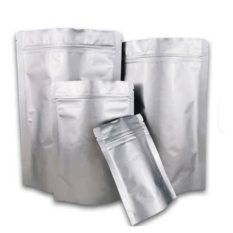 Ezüst társított tasak 85 x 145 + 50 mm