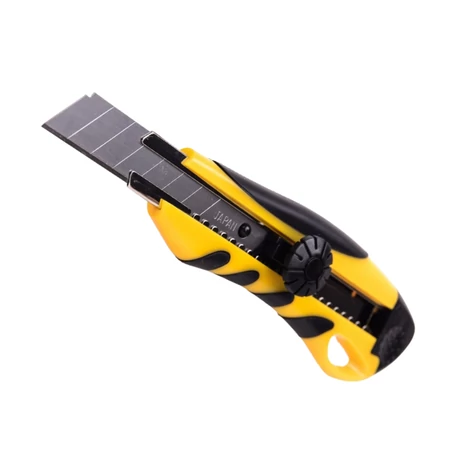 Dedra sniccer kés 18 mm tördelhető pengével gumírozott markolattal